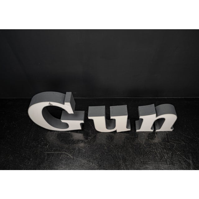 Gun LED Letters, 1980s, Set of 3 For Sale - Image 16 of 18