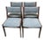 Set of Four Danish Modern Mahogany Framed Dining Chairs by Andels-Möbel-Magasinet, Denmark c.1960 For Sale
