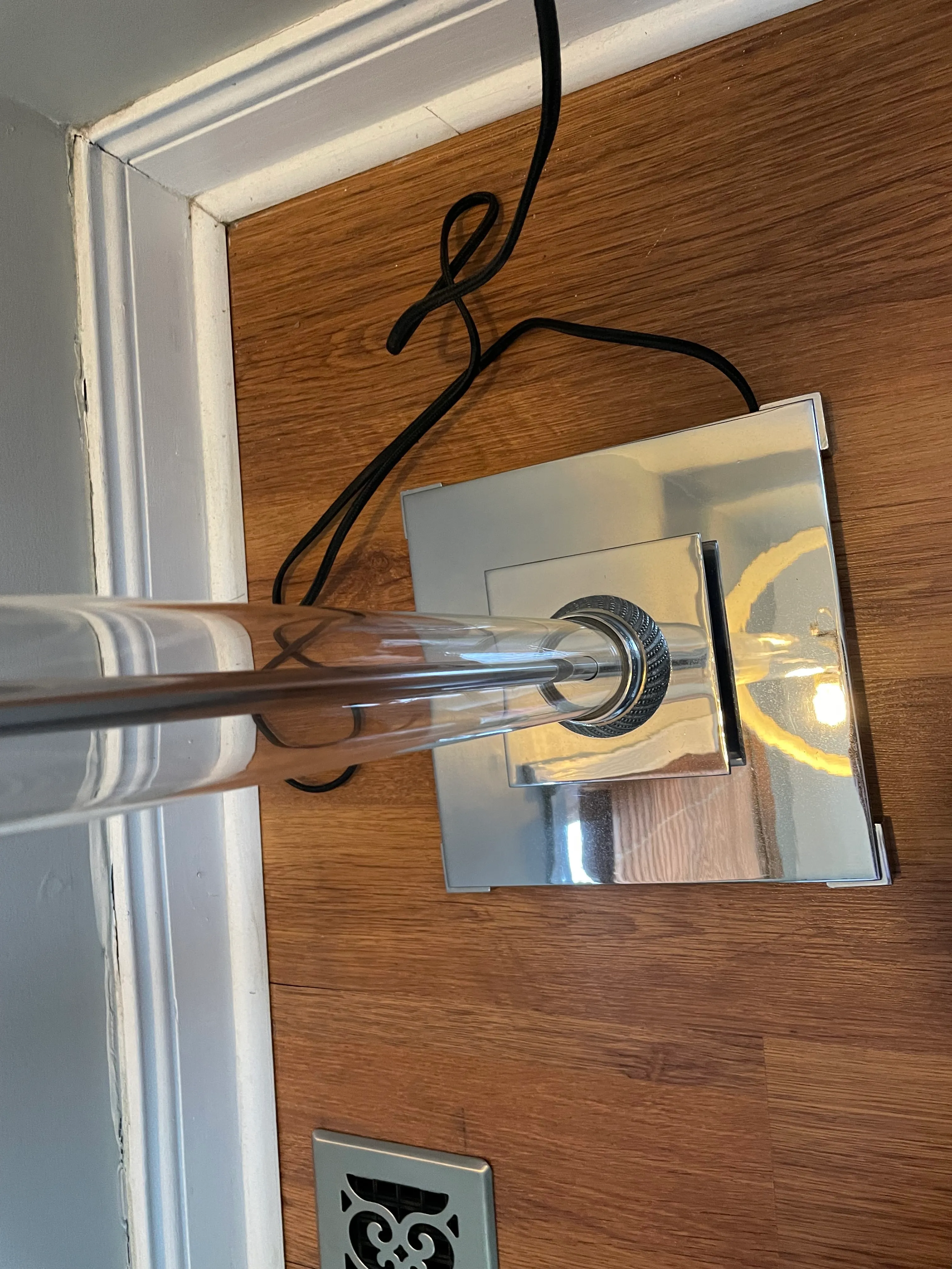 Restoration Hardware French Directoire Glass Column Floor Lamp in