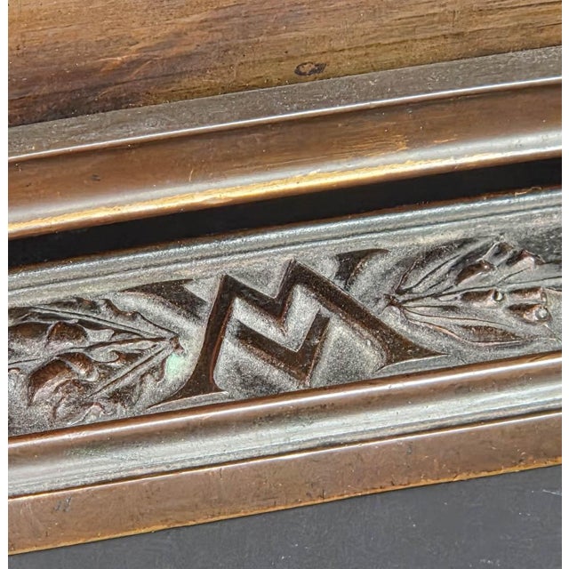Bronze Bronze Art Nouveau Photo Frame With Grasshoppers For Sale - Image 8 of 11