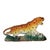Vintage Ceramic Leopard Cheetah Statue Figurine on Green & Brown Base Made in Japan Approximately 12" X 3" x 6" Weighs...