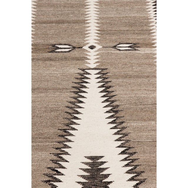 Pasargad Home Tuscany Mocha Wool Area Rug- 2' 7'' X 10' 0'' For Sale - Image 4 of 5
