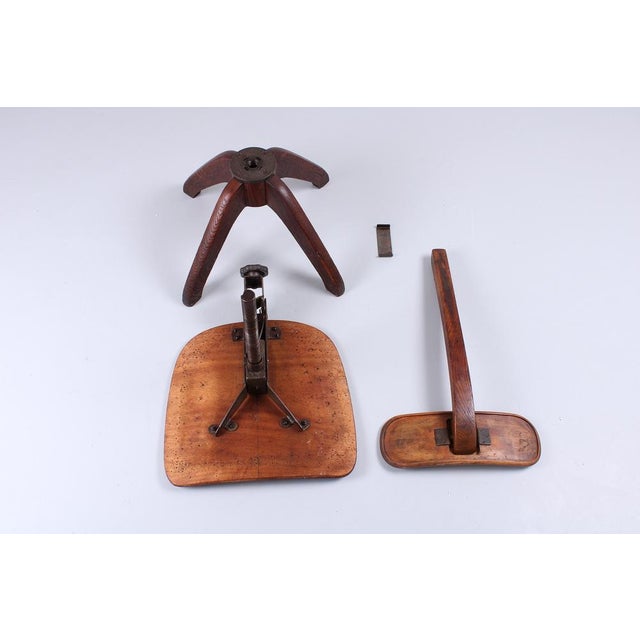 Industrial Wood and Iron Architect Chair by Atvidaberg, 1930s For Sale - Image 18 of 18