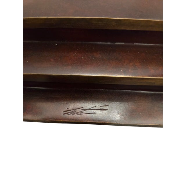 Metal Erte Romain De Tirtoff the Wedding Bronze Sculpture Figural Dance Fine Art 1986 For Sale - Image 7 of 18