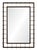 Traditional Celerie Kemble for Mirror Home Dark Mahogany & Burnished Brass Mirror For Sale - Image 3 of 3