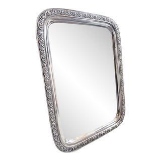 Large Antique Silver Plated Tiffany & Co Serving Tray For Sale