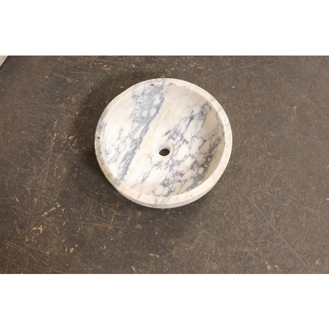 Mid 20th Century Gorgeous Round Spanish Marble Sink For Sale - Image 10 of 10