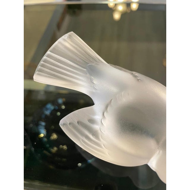 Crystal Sparrow Figurine by Lalique For Sale - Image 6 of 10