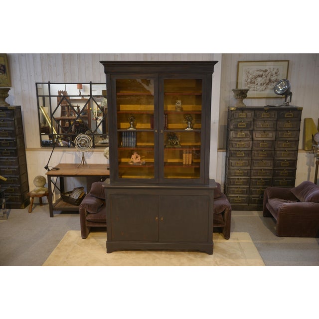 Large Black 2-Body Buffet, 19th Century For Sale - Image 11 of 13