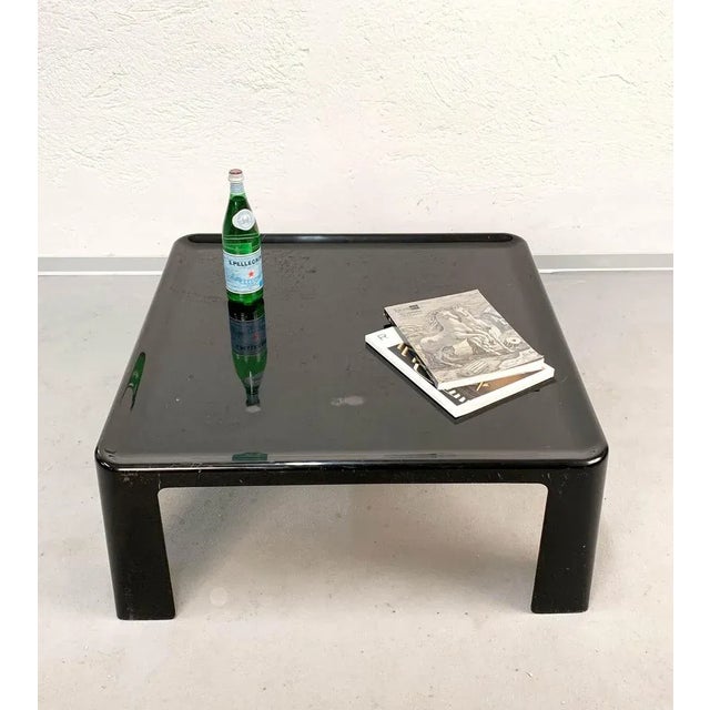 Amanta Coffee Table in Black Fiberglass by Mario Bellini for C&B, Italy, 1960s For Sale - Image 10 of 12