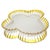 Victorian 1880s Hobbs Eapg Clover Opalescent Glass Tray With Yellow Rim, 13" For Sale - Image 3 of 13