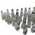 Antique French Glass Bottles of Wine, Liquor and Milk, 1890s, Set of 42, in Very Good conditions. Designed 1890 to 1919