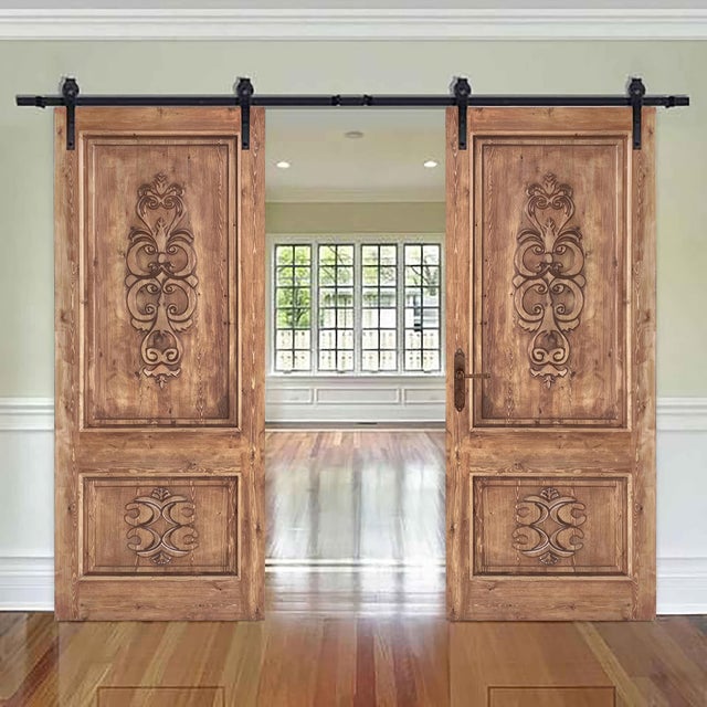 Not Yet Made - Made To Order Hand-Carved Solid Wood Interior Door – Old World Tuscan Style For Sale - Image 5 of 9