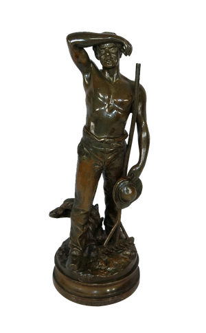 E. Constant Favre, Le Moissonneur, Early 1900s, Bronze