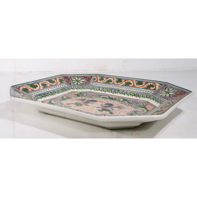 Mid 20th Century Spanish Revival Decorative Real Ceramica Platter Made in Portugal For Sale In New York - Image 6 of 8
