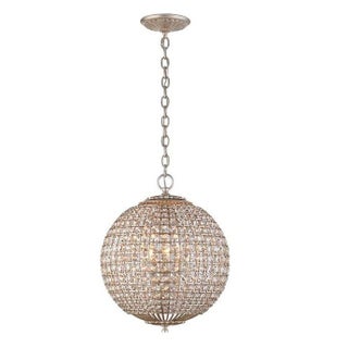 Visual Comfort Renwick Crystal Sphere Pendant For Sale