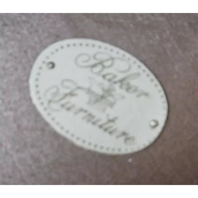 Wood Baker Furniture Mahogany Clover Occasional Table With Top Checker Inlay For Sale - Image 7 of 8