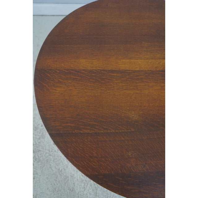 Gustav Stickley Antique 40 Inch Round Table For Sale - Image 10 of 13