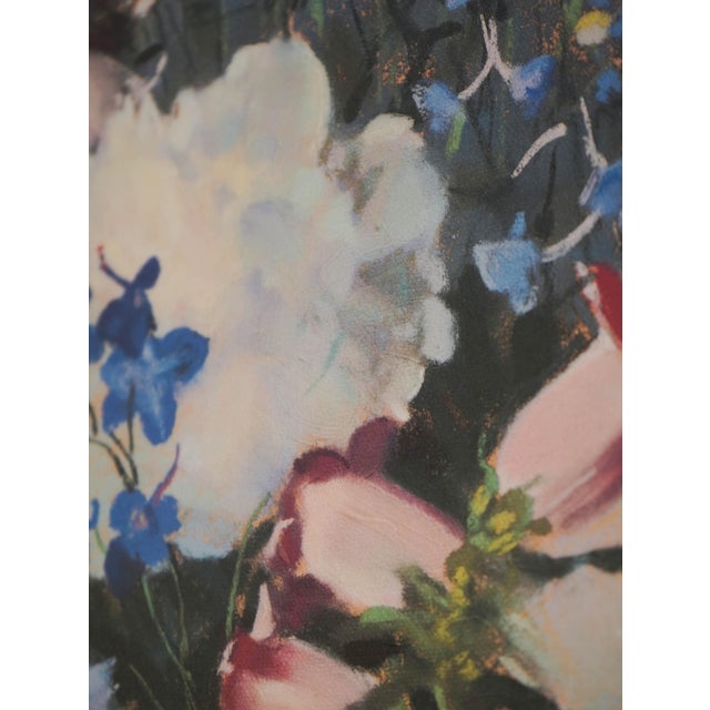 1980s Laura Hills Oil on Canvas Still Life Flowers Signed For Sale - Image 5 of 12