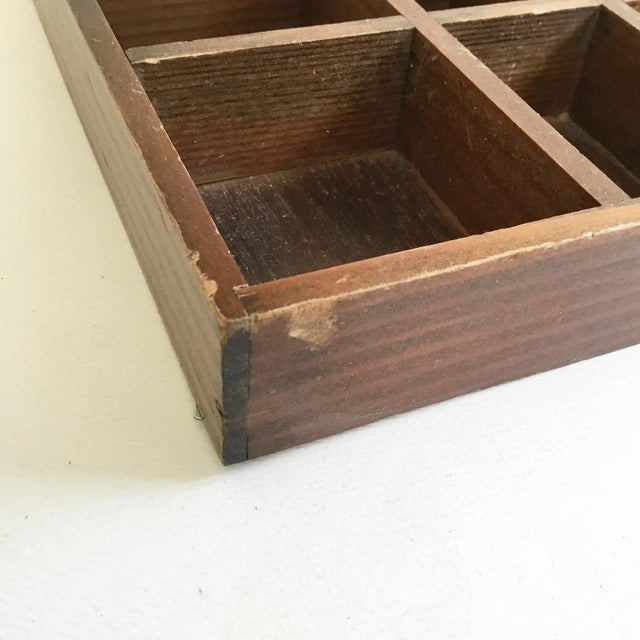 1970s Vintage Wooden Curio Cubby Shelf Display Shadow Box Wall Hanging ...