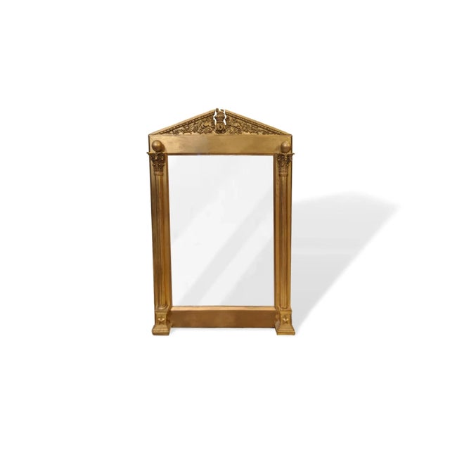 19th Century Giltwood Occasional Mirror in the Style of Sir Lawrence Alma-Tadema For Sale - Image 6 of 6