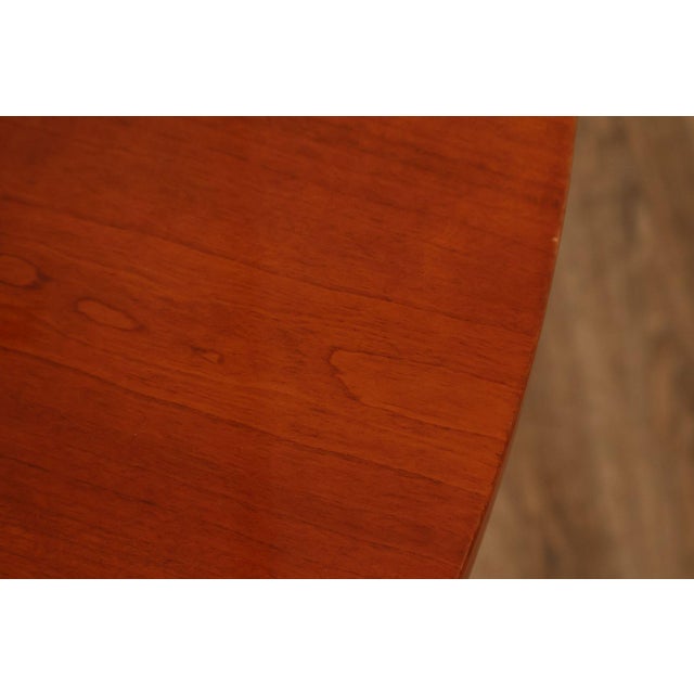 Brown Ethan Allen 'Medallion' Cherry Round Pedestal Dining Table For Sale - Image 8 of 18