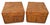 Wood Pair of Vintage Campaign Style Nightstands / End Tables For Sale - Image 7 of 8