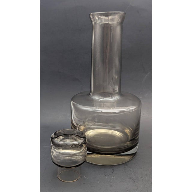Dansk Vintage Caithness Glass "Morven" Decanter Designed by Domhnall Ó Broin For Sale - Image 4 of 11