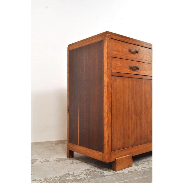 Brown Vintage Art Deco Cabinet in Oak, 1920s For Sale - Image 8 of 15