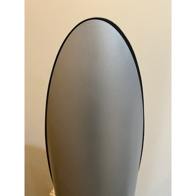 1980s Gaia Postmodern Silver Lipstick Full Length Floor Mirror For Sale In Chicago - Image 6 of 7