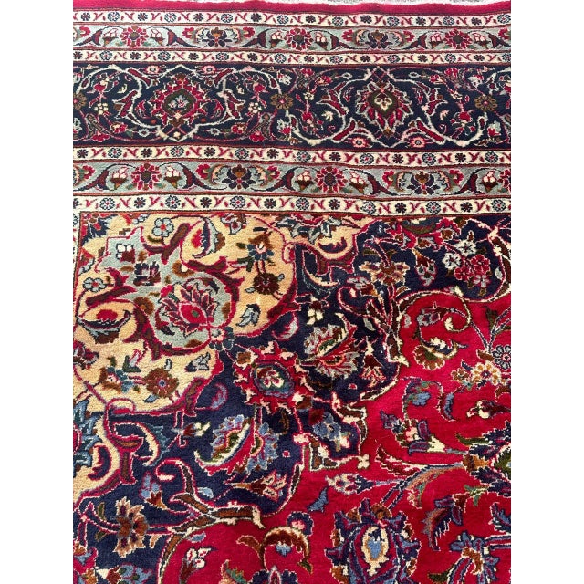 Large Vintage Kashan Rug, 1970s For Sale - Image 13 of 18