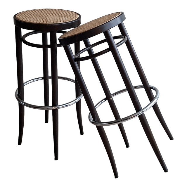 204 RH Bar Stools from Thonet, 1970s, Set of 2 For Sale