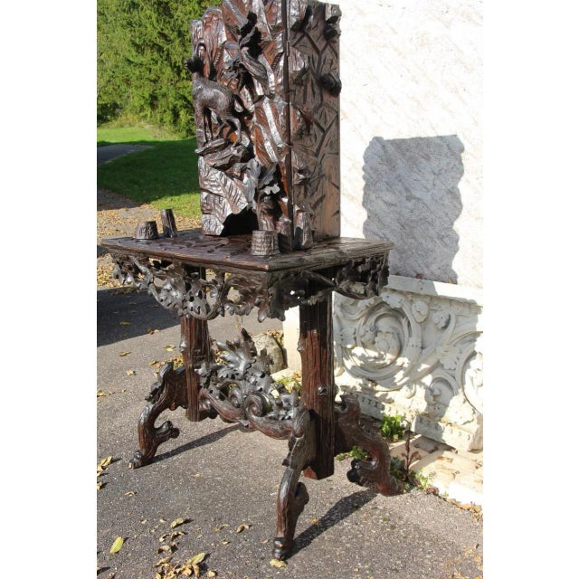 Impressive late 19th century "Black Forest" sideboard with ibex In good condition, with minimal missing pieces in the...