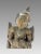 Brown Late 19th Century Antique 'Teppanom' Temple Angel, Mounted Wood Statue Figure (Thailand) For Sale - Image 8 of 10
