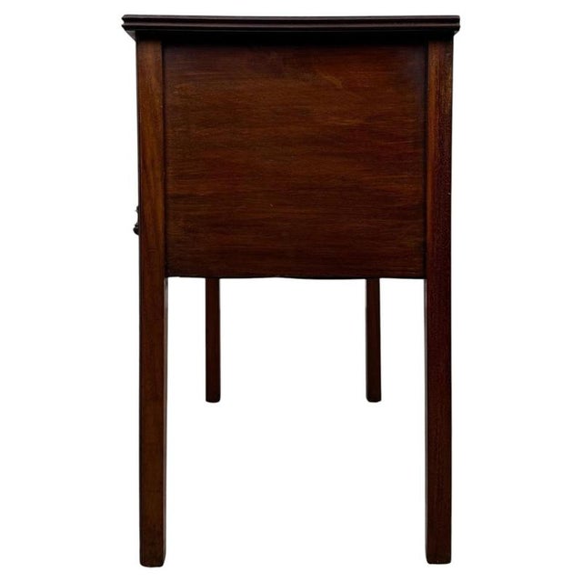 Antique Early 20th Century English Edwardian Mahogany Writing Table, 1890s For Sale - Image 10 of 12