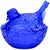 Mid-Century Modern Mid 20th Century Handblown Blue Americana Glass Bird-Figurine Centerpiece For Sale - Image 3 of 8