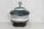 Tony Evans Raku Pottery Lidded Jar Drip Glaze Finish With Wood Display 4840b For Sale - Image 16 of 18