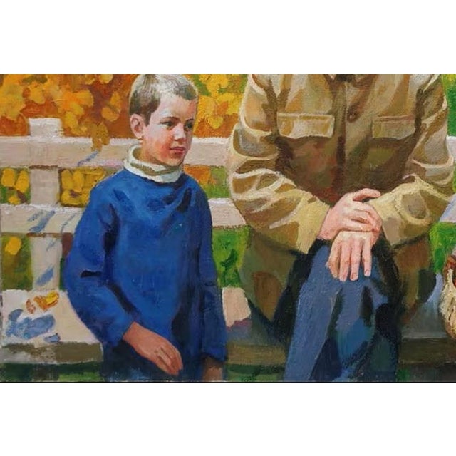 1970s Lenin Portrait Oil Painting, Original Art For Sale - Image 4 of 6