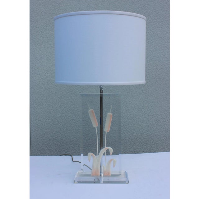 1970s Italian Lucite Table Lamps - a Pair For Sale - Image 10 of 12