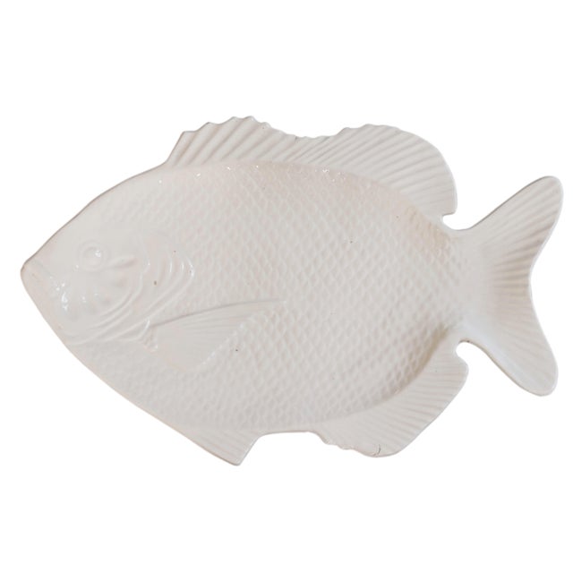 Japanese White Ceramic Fish Platter Chairish
