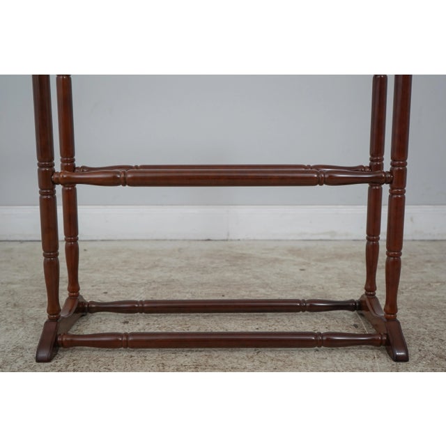 1990s Bombay Co Cherry Finish Quilt Rack For Sale - Image 5 of 12