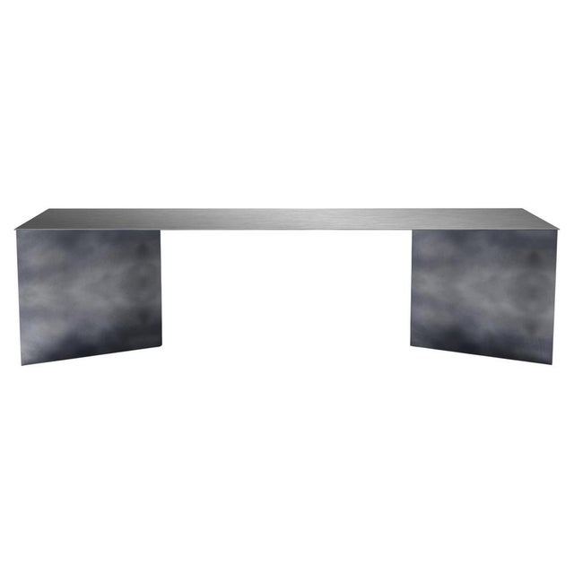 Zen Stainless Steel Dining Table by Zincutec For Sale - Image 10 of 10