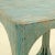 Artisan-Carved Soft Aqua Wood Side Table — Grounded Anchor For Sale In Los Angeles - Image 6 of 8