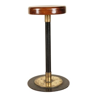 Lacquered Wood Bar Stool For Sale