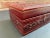 Mid 20th Century Vintage Italian Hand Tooled Red Leather Jewelry Box For Sale - Image 5 of 9