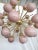 2000 - 2009 Mid-Century Sputnik Spherical Pink Glass & Brass Chandelier, 2000s For Sale - Image 5 of 10
