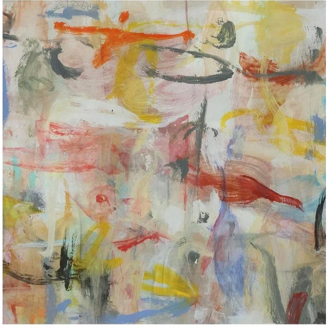 Vintage 20th C Abstract Expressionist Oil Painting Signed Framed For Sale - Image 9 of 10