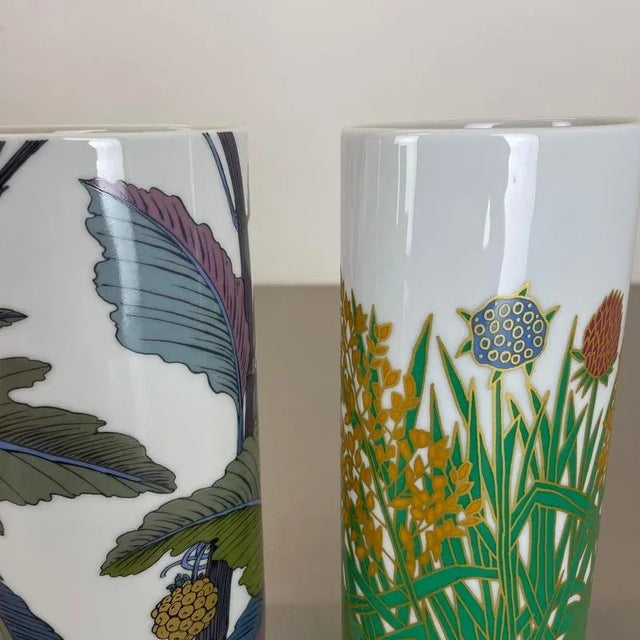 Floral Vases by W. Bauer and A. Le Foll for Rosenthal, Germany, 1980s, Set of 2 For Sale - Image 15 of 18