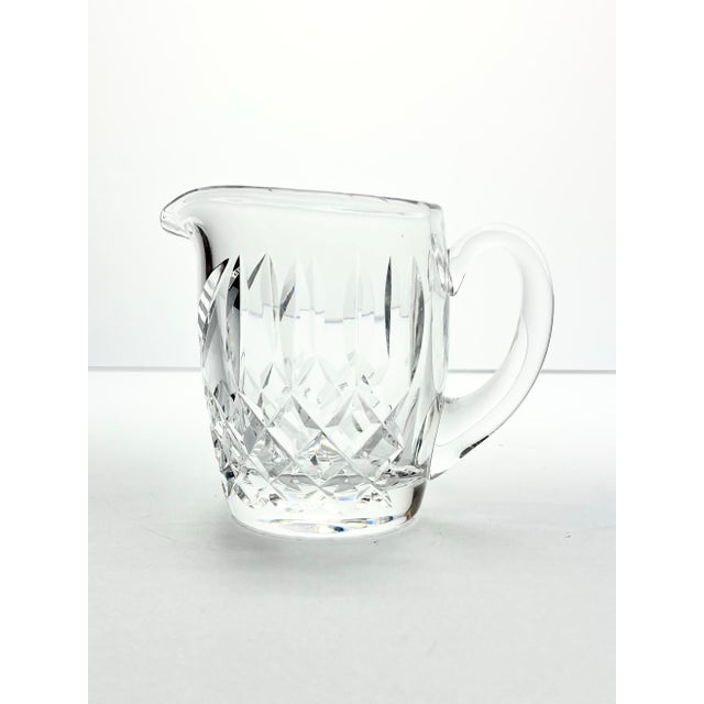 1980s Waterford “Lismore” Crystal Creamer & Open Sugar Bowl Set For Sale - Image 9 of 12