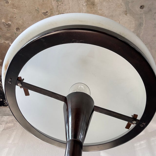 This standing lamp is a classic piece of hungarian applied arts design, produced by iparmuveszeti vallalat, a state...